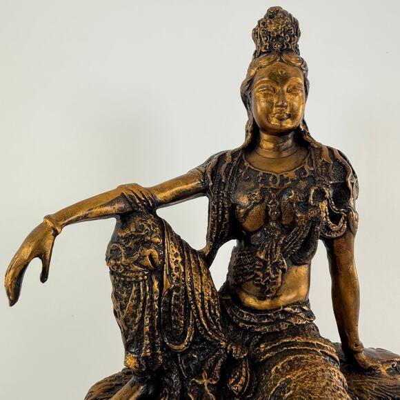 Avalokiteshwara Bodhisattva of Compassion Statue Kwan Yin Gandhara Buddha 10" - Picture 2 of 6